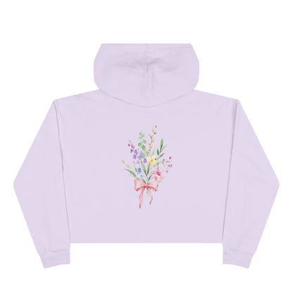 Floral Crop Hoodie | Trendy Spring Fashion Gift for Her | True North