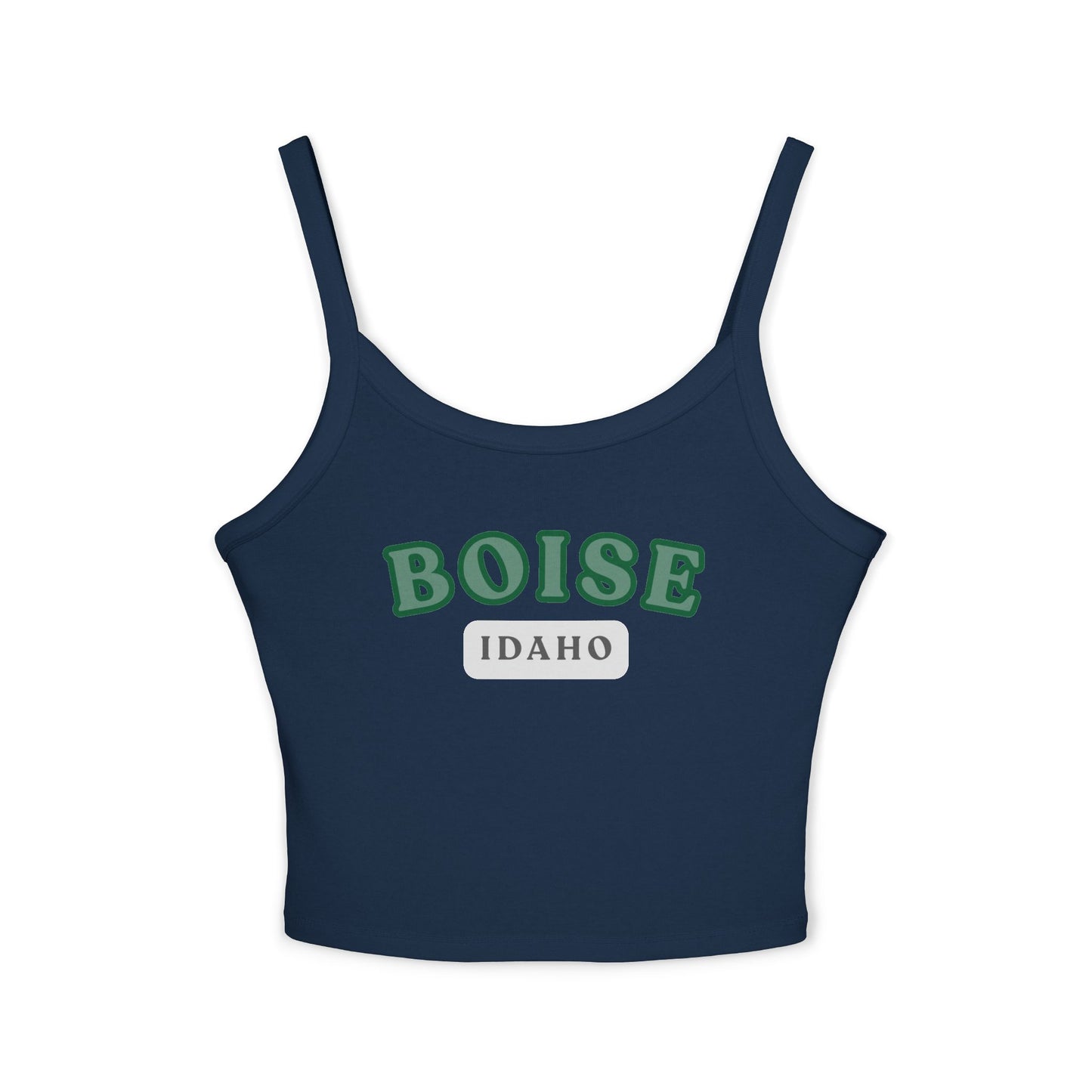 Boise Idaho Graphic Tank Top — Women's Spaghetti Strap Crop