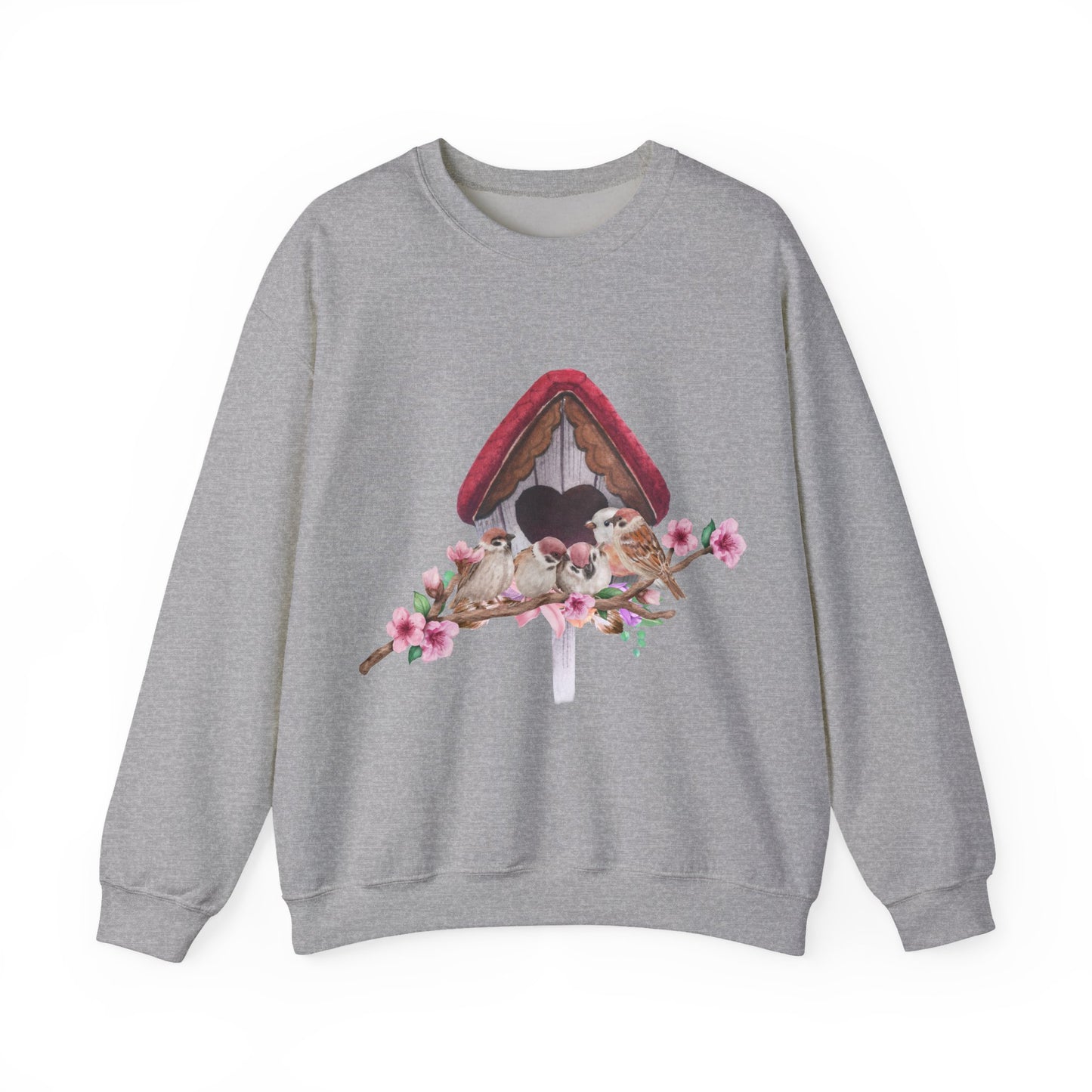 Cozy Birdhouse Crewneck Sweatshirt | Heavy Blend Pullover | True North