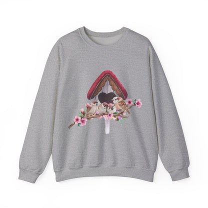 Cozy Birdhouse Crewneck Sweatshirt | Heavy Blend Pullover | True North