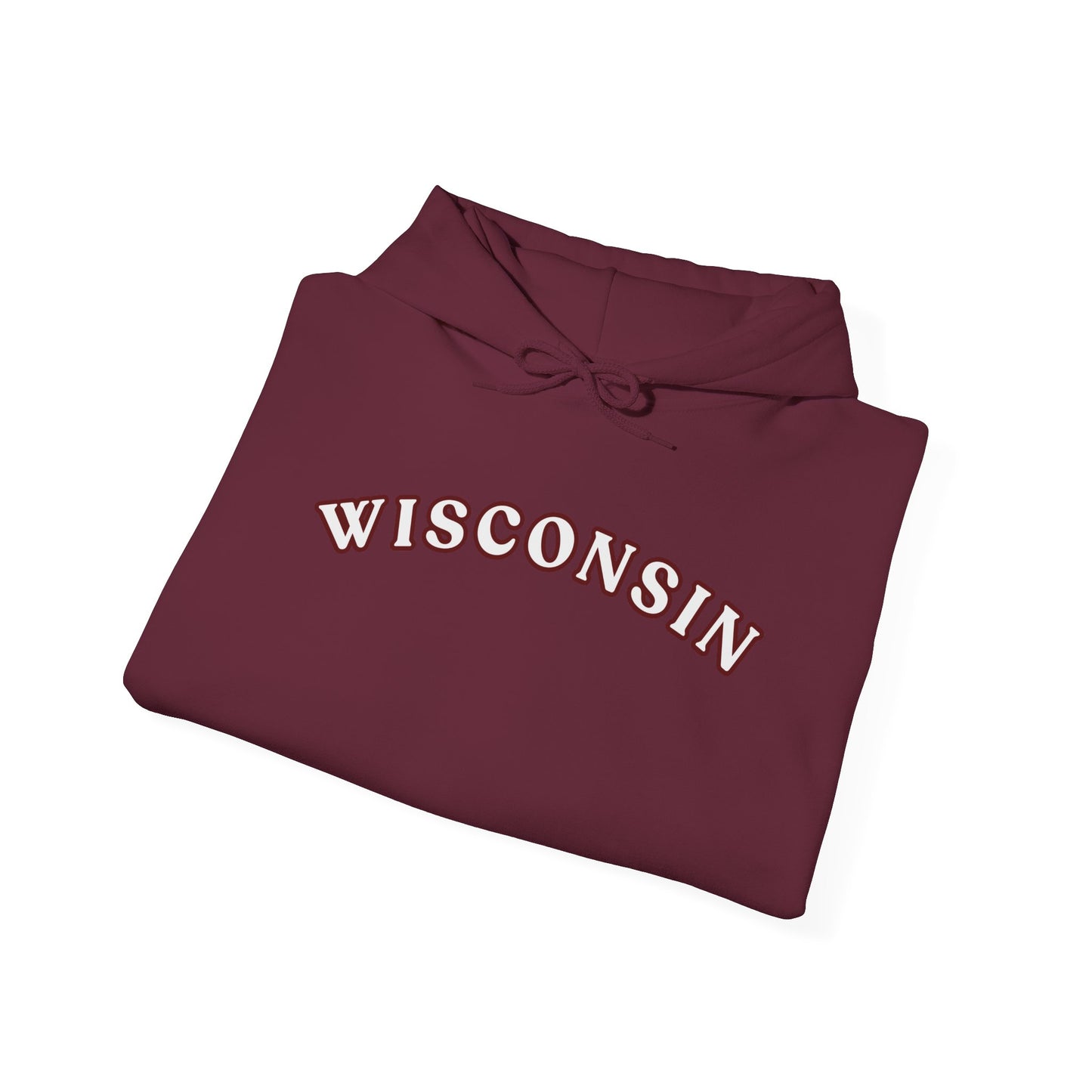 Wisconsin Arch Hoodie — Vintage Collegiate State Sweatshirt MADISON