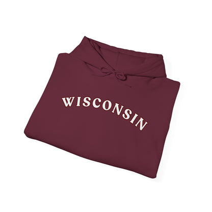 Wisconsin Arch Hoodie — Vintage Collegiate State Sweatshirt MADISON