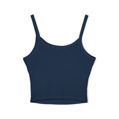 Idaho State Seal Crop Tank Top — Women's Spaghetti Strap Idaho Flag Design BOISE
