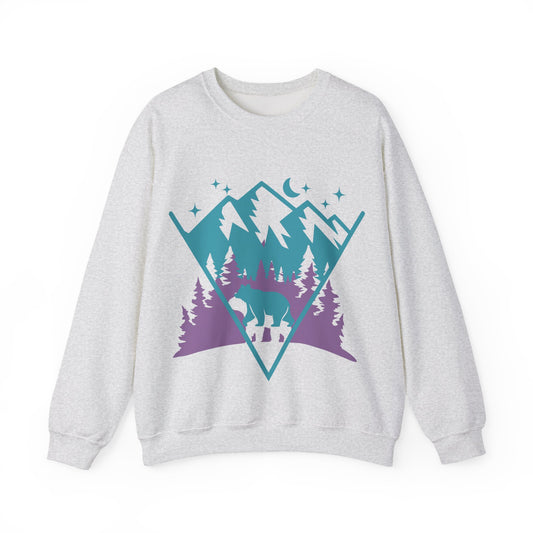 Mountain Adventure Crewneck Sweatshirt | Cozy Outdoor Pullove | True North