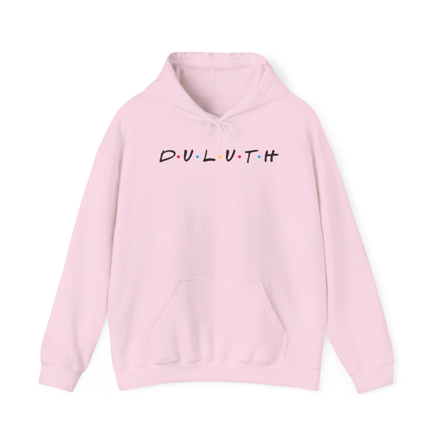 Duluth Hoodie — Minimal Friends-Style City Logo Pullover