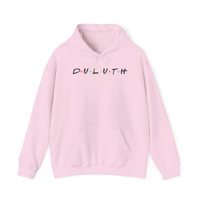 Duluth Hoodie — Minimal Friends-Style City Logo Pullover