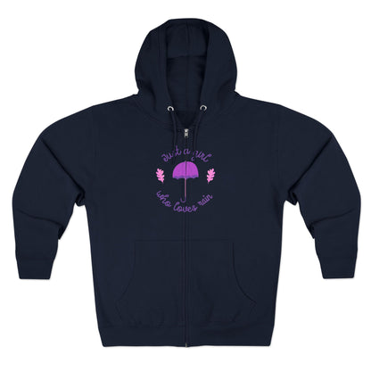 Cozy Zip Hoodie with Umbrella Design | Comfortable Layering | True North