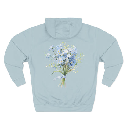 Floral Three-Panel Fleece Unisex Hoodie | True North
