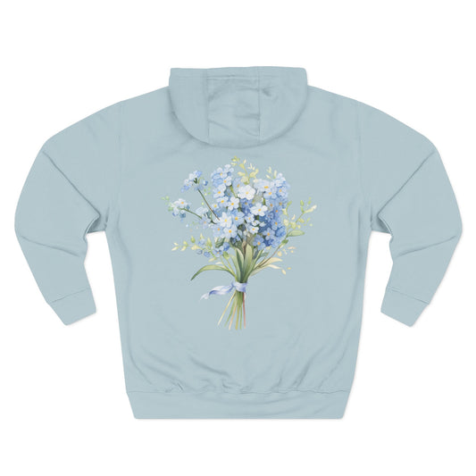 Floral Three-Panel Fleece Unisex Hoodie | True North