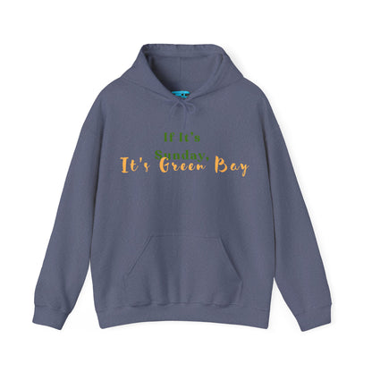 Green Bay Fan Gear Heavy Blend Hooded Sweatshirt | Cozy Sundays | True North