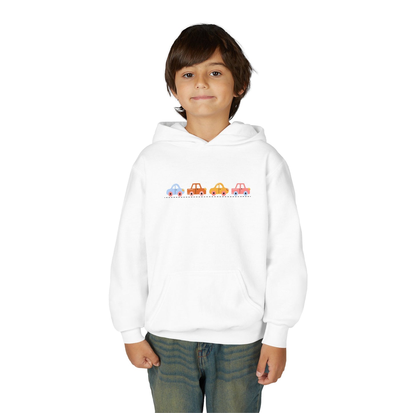 Cute Car-Themed Youth Hoodie | Adorable Sweatshirt | True North