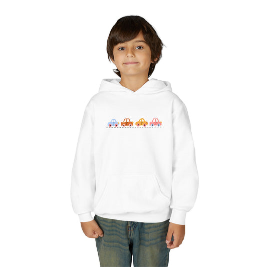 Cute Car-Themed Youth Hoodie | Adorable Sweatshirt | True North