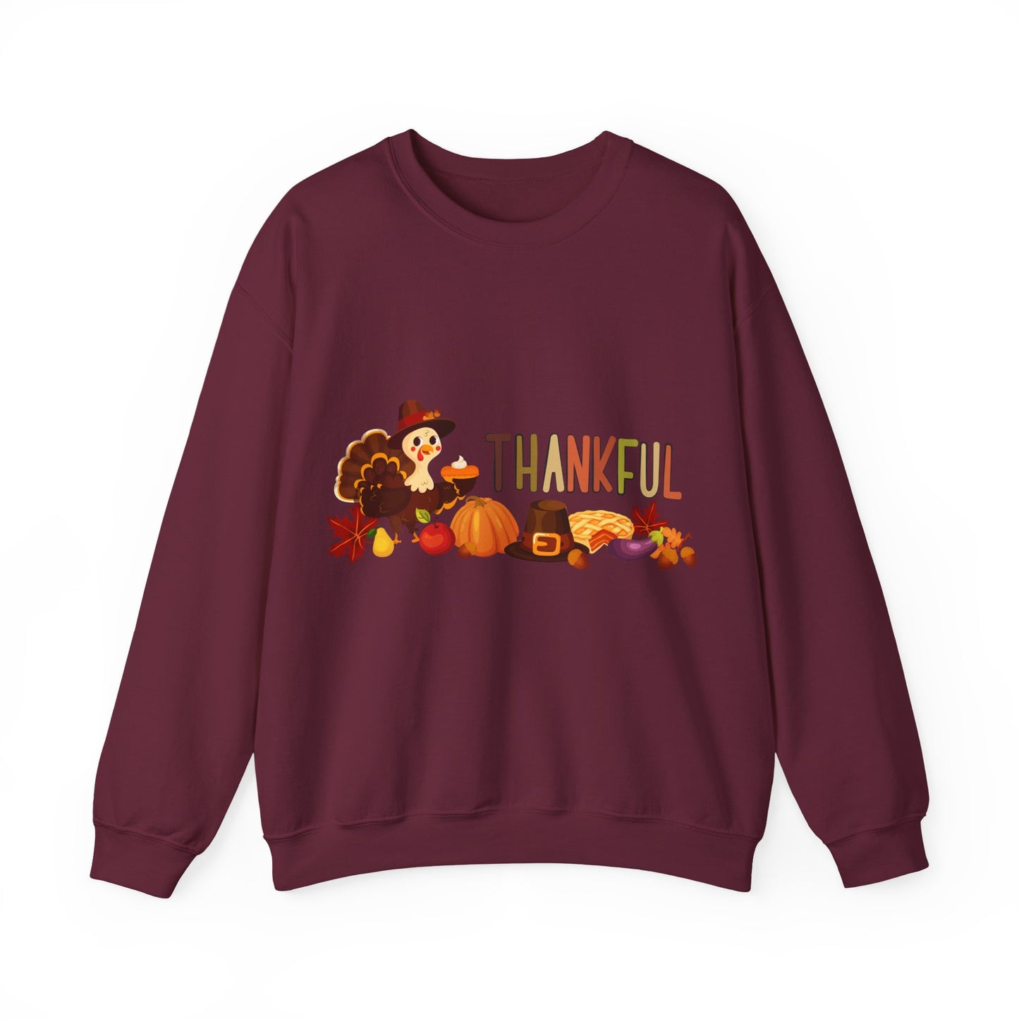 Thankful Thanksgiving Crewneck Sweatshirt  | True North