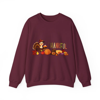 Thankful Thanksgiving Crewneck Sweatshirt  | True North