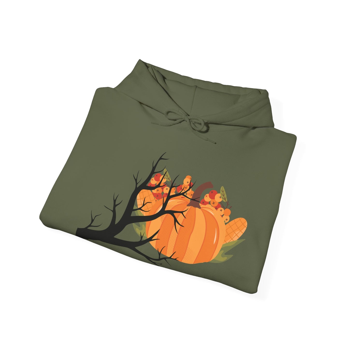 Pumpkin & Spiderweb Cozy Sweatshirt | Spooky Fall Hoodie | True North