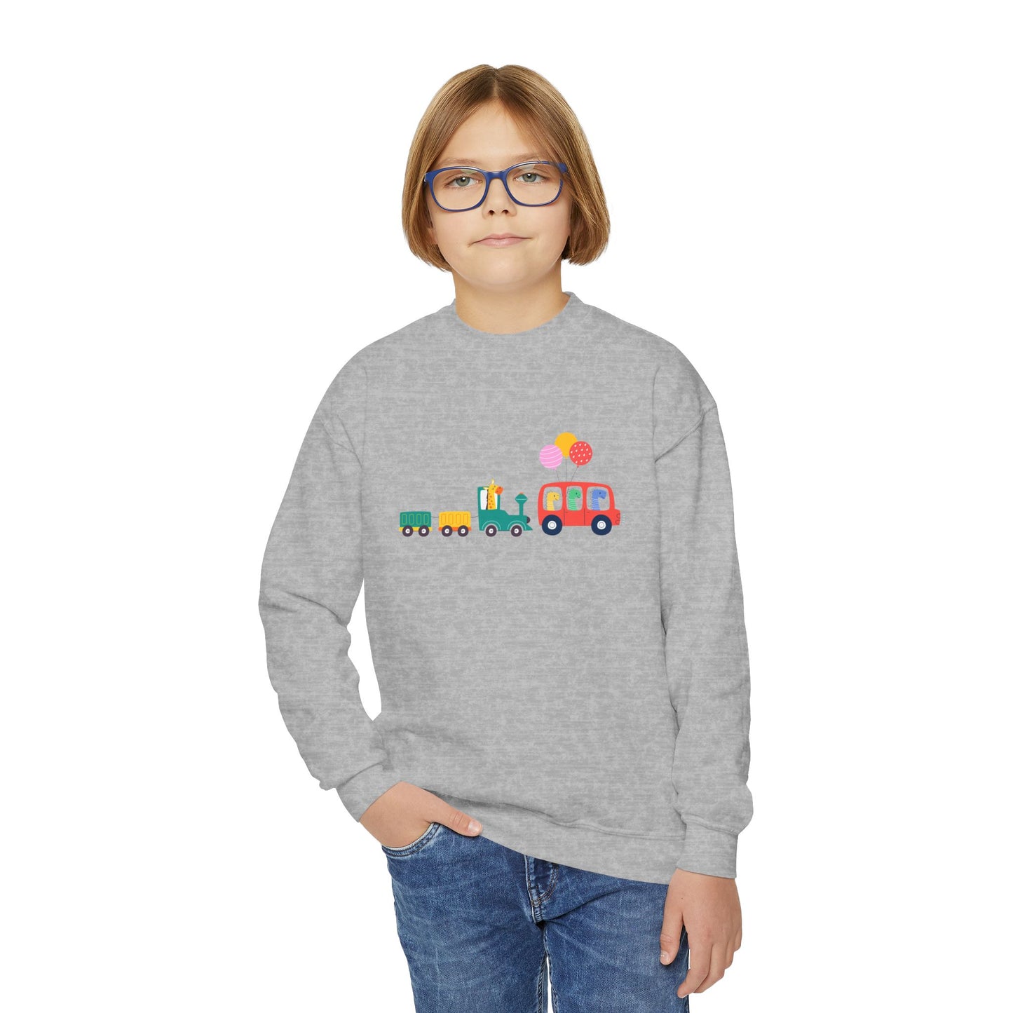 Colorful Vehicles Sweatshirt | Dino & Train | True North