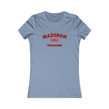 Madison Wisconsin Est. 1846 Women's Tee — Retro College City Shirt