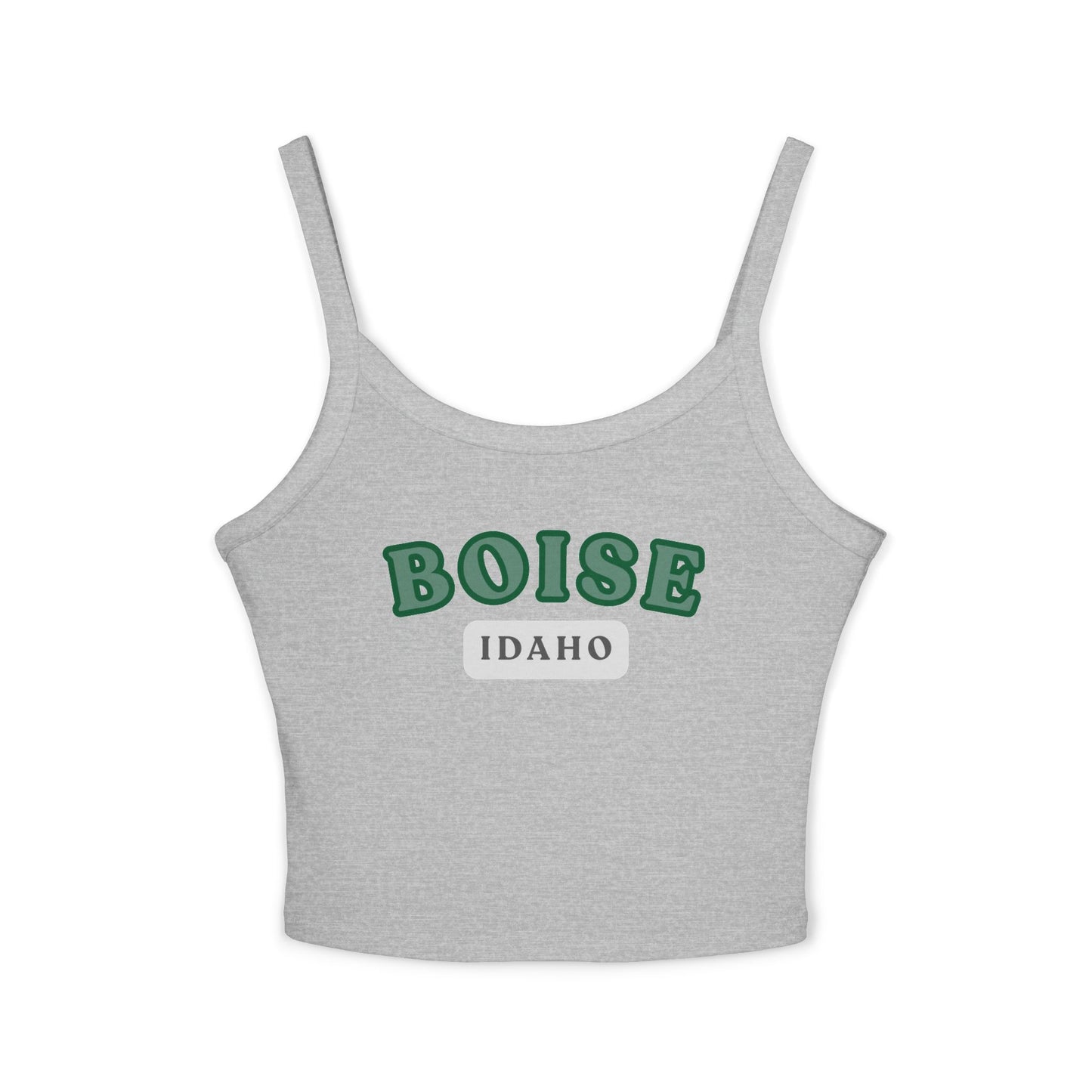 Boise Idaho Graphic Tank Top — Women's Spaghetti Strap Crop