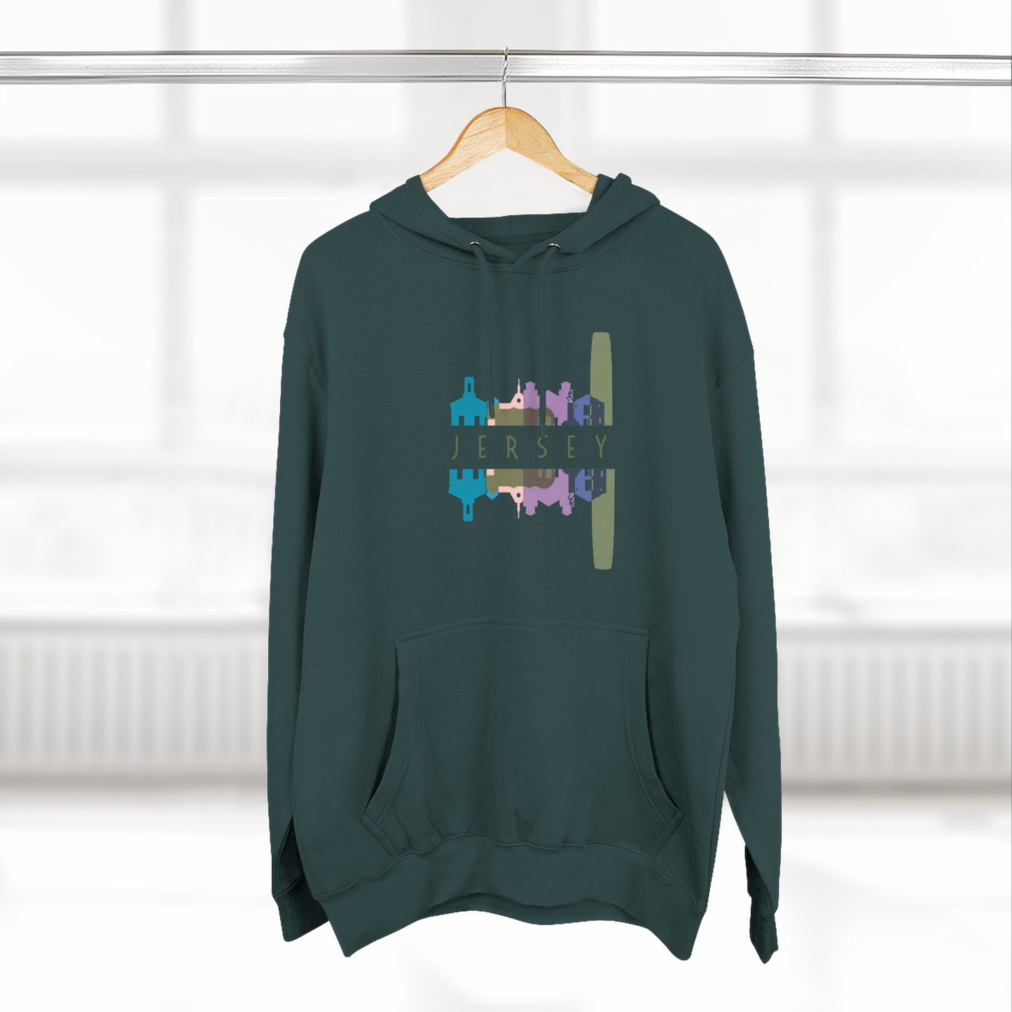 Three-Panel Fleece Hoodie  | Cozy Layer | True North