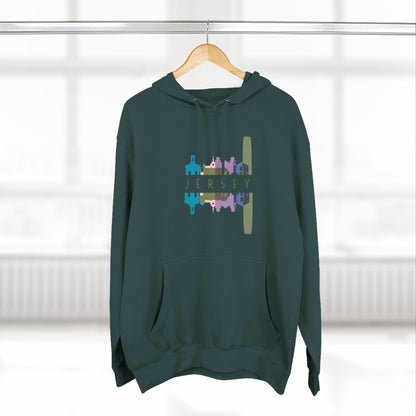 Three-Panel Fleece Hoodie  | Cozy Layer | True North