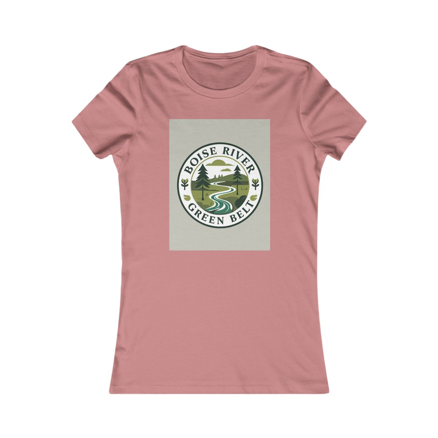 Boise River Greenbelt Women's Tee — Scenic River Nature Graphic Shirt