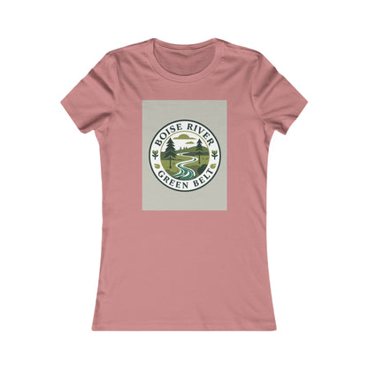 Boise River Greenbelt Women's Tee — Scenic River Nature Graphic Shirt
