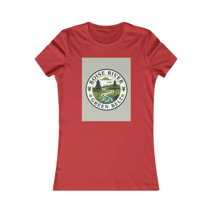 Boise River Greenbelt Women's Tee — Scenic River Nature Graphic Shirt