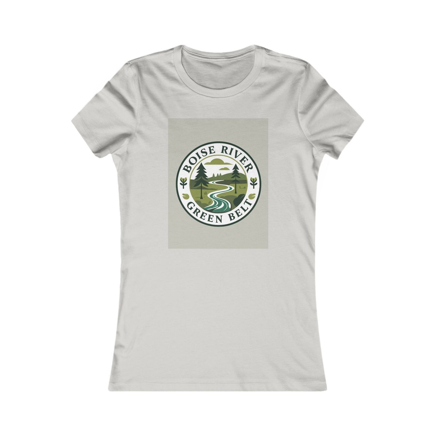 Boise River Greenbelt Women's Tee — Scenic River Nature Graphic Shirt