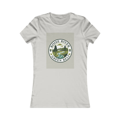 Boise River Greenbelt Women's Tee — Scenic River Nature Graphic Shirt