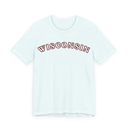 Wisconsin Arch Tee — Vintage Collegiate State T-Shirt MADISON JERSEY