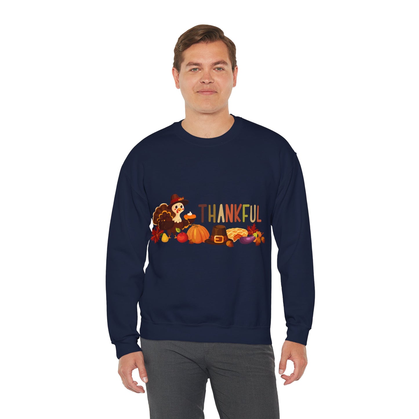 Thankful Thanksgiving Crewneck Sweatshirt  | True North