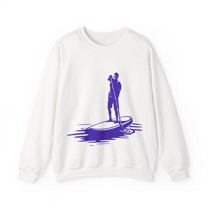 Paddle Boarder Crewneck Sweatshirt | Lightweight Pullover for Water Sports | True North