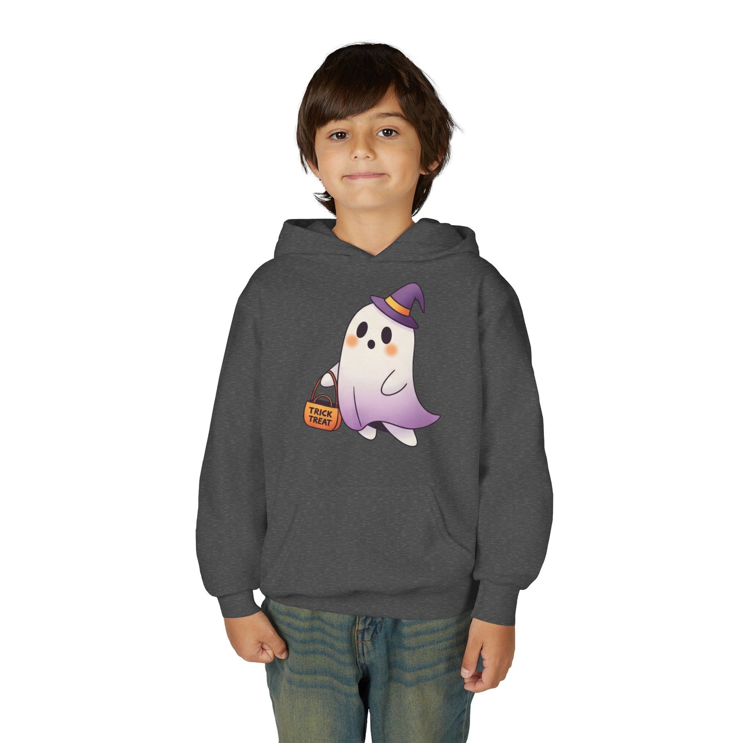Youth Ghost Hoodie for Halloween | Comfy Fall Sweatshirt | True North
