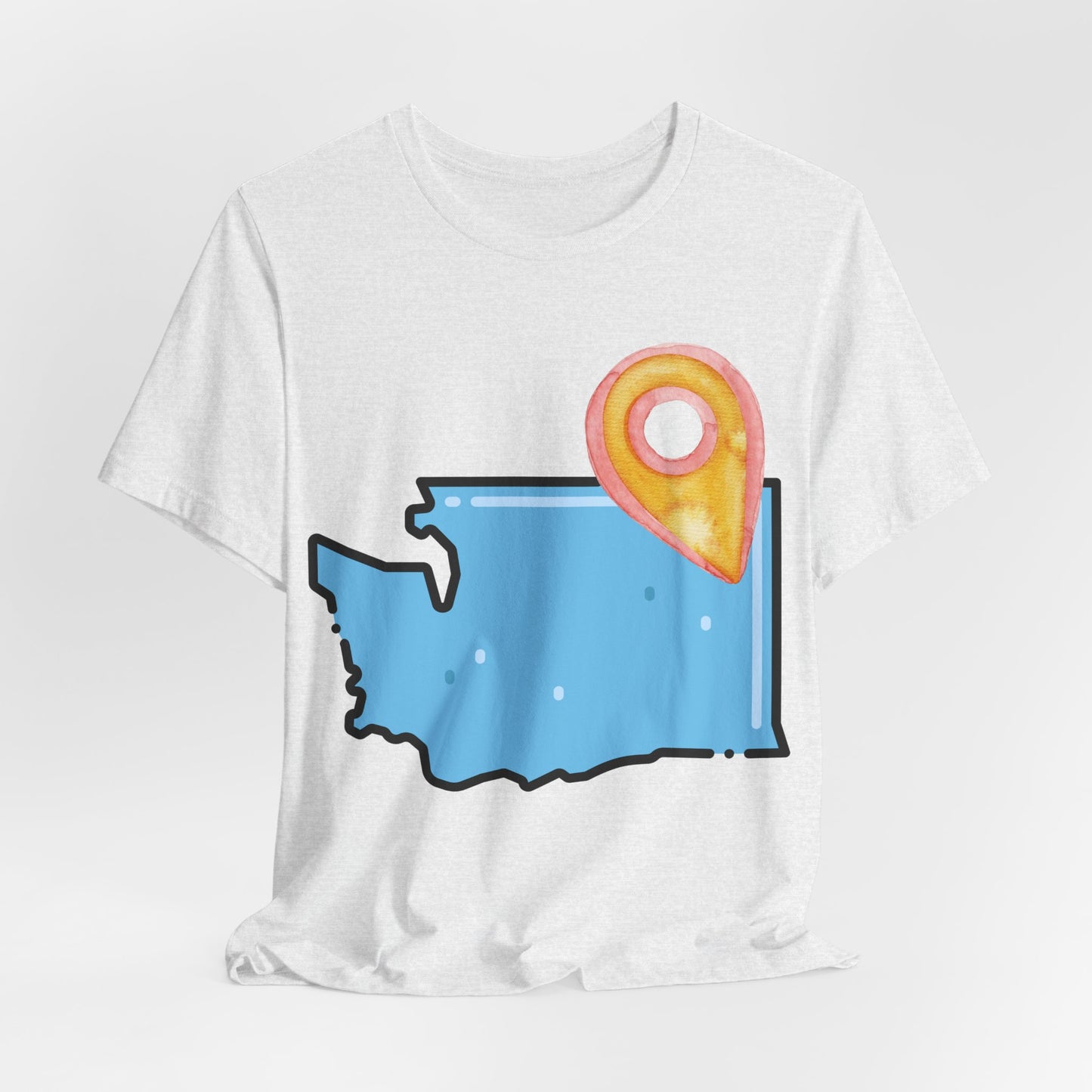 SPOKANE Map T-Shirt with Location Pin — Travel & Home Pride Tee