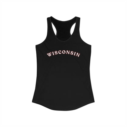 Wisconsin Women Racerback Tank Top | Slim Lightweight Activewear | True North