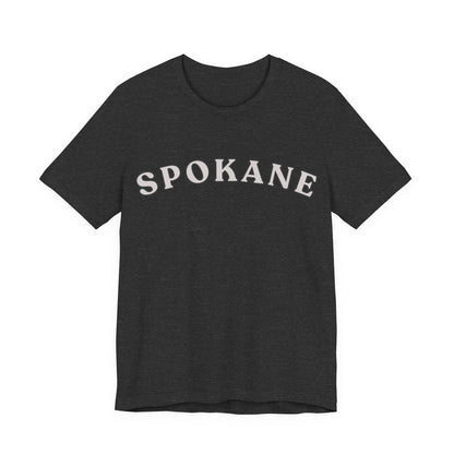 Spokane Retro Arch T-Shirt — Vintage College Style Tee