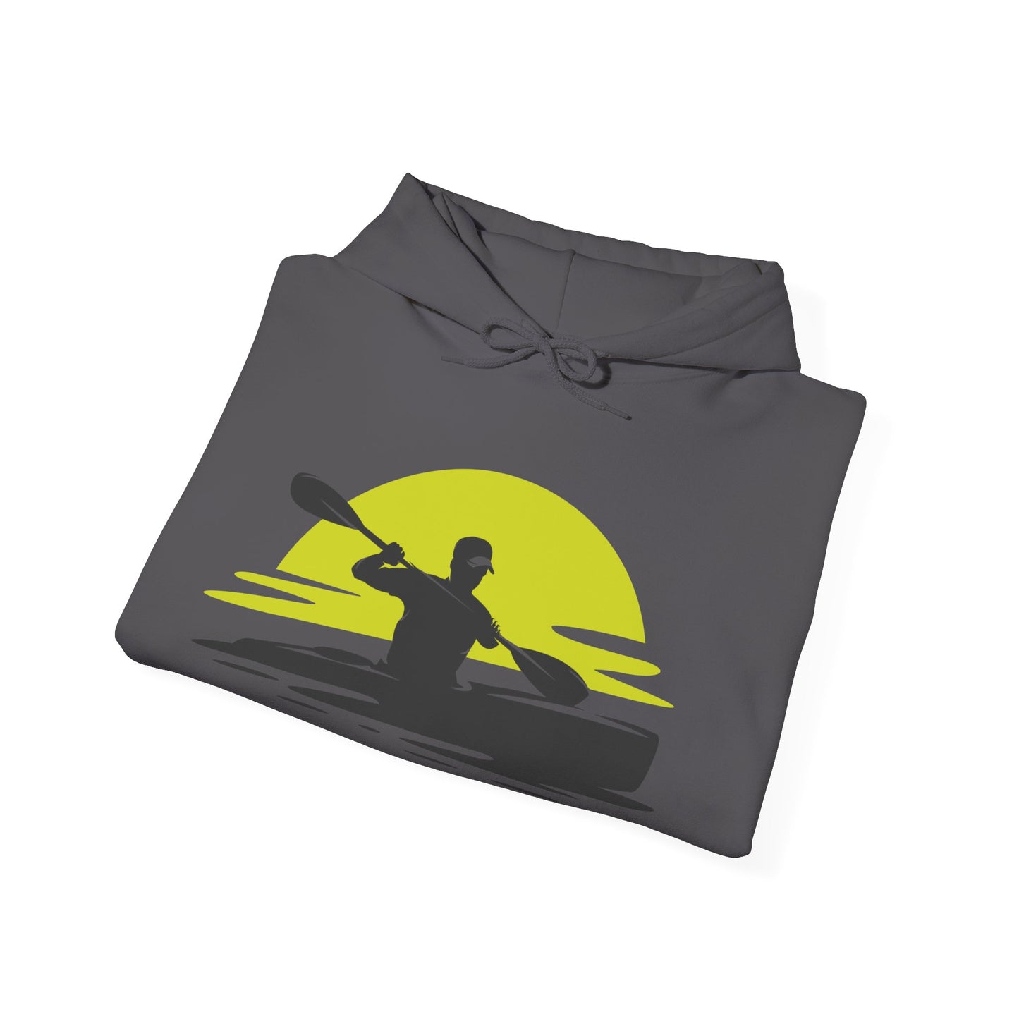 Sunset Kayaker Hooded Sweatshirt | Kayaking Lovers | True North