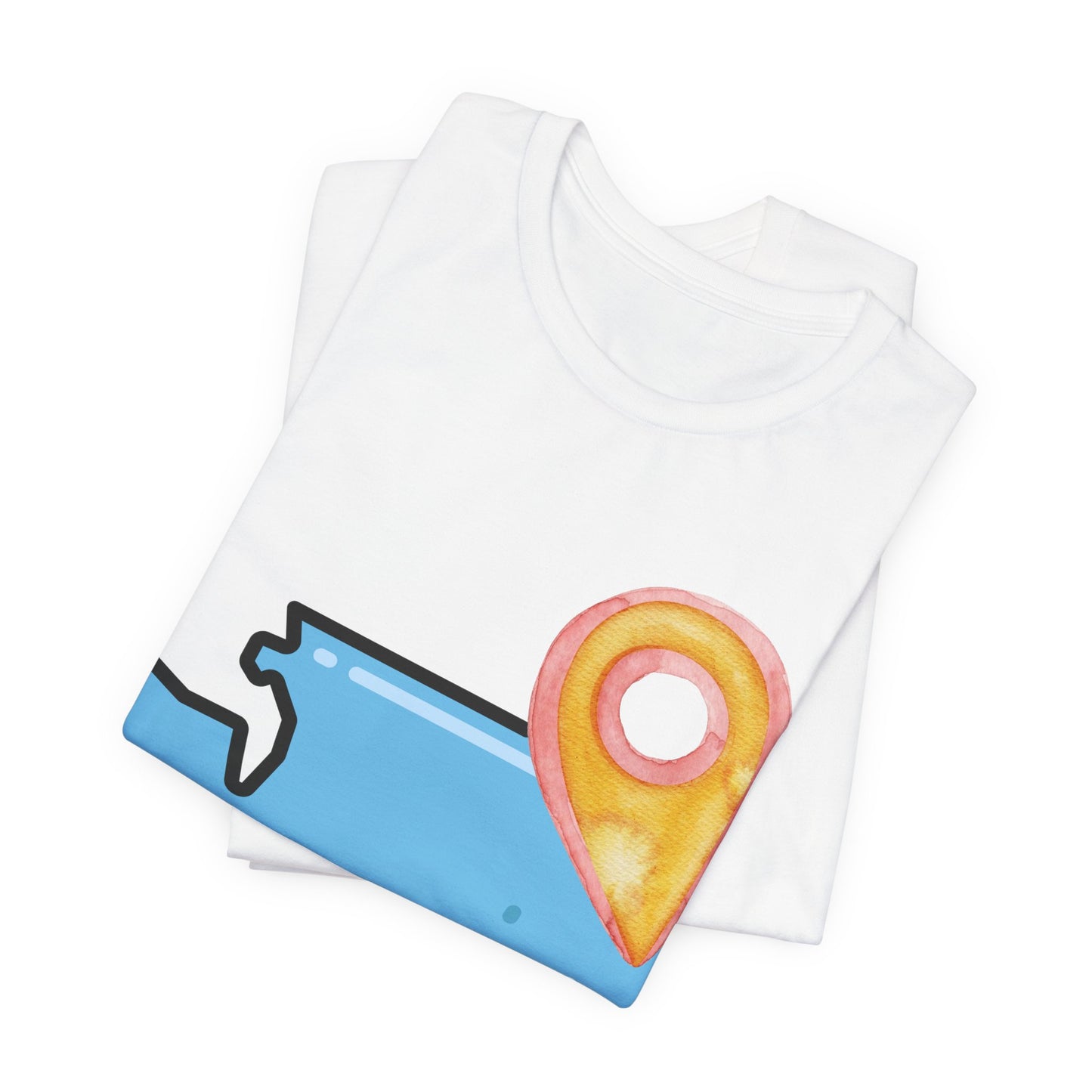 SPOKANE Map T-Shirt with Location Pin — Travel & Home Pride Tee