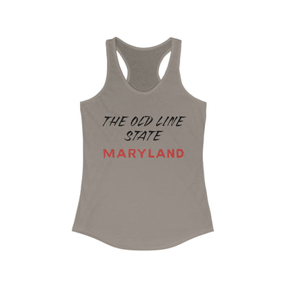 The Old Line State Maryland | Women’s Ideal Racerback Tank | True North