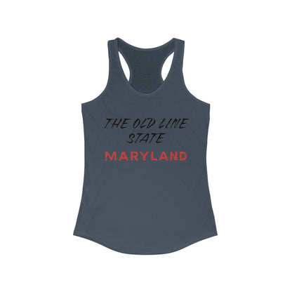 The Old Line State Maryland | Women’s Ideal Racerback Tank | True North