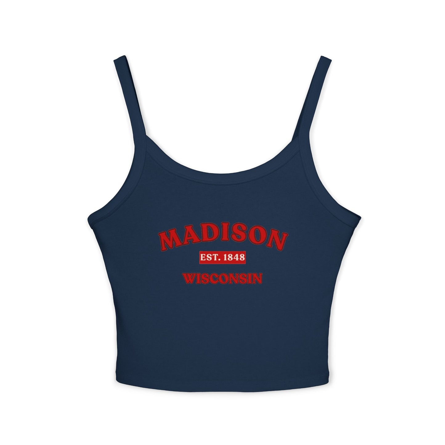 Madison Wisconsin Women Spaghetti Strap Tank Top | Soft Fit | True North