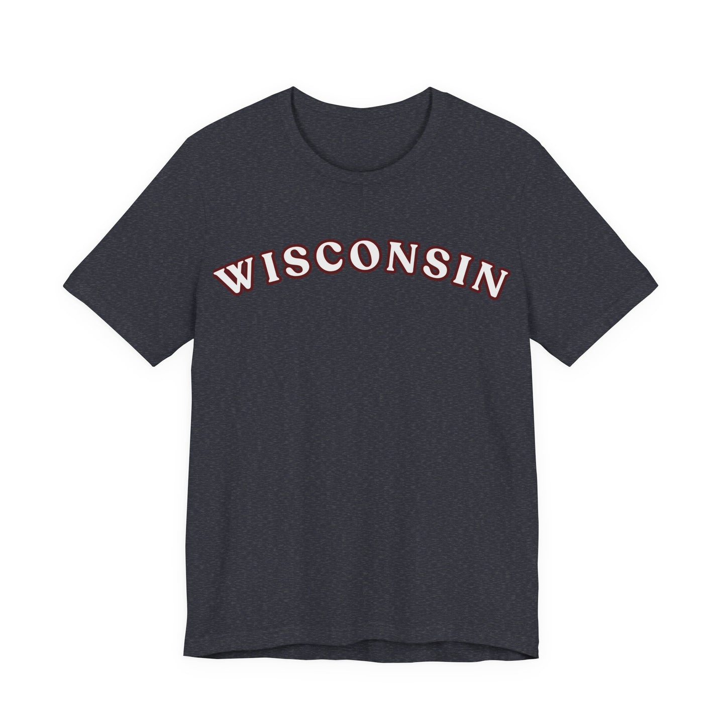 Wisconsin Arch Tee — Vintage Collegiate State T-Shirt MADISON JERSEY