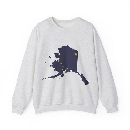 Alaska Map Crewneck Sweatshirt | Cozy Souvenir Pullover | True North