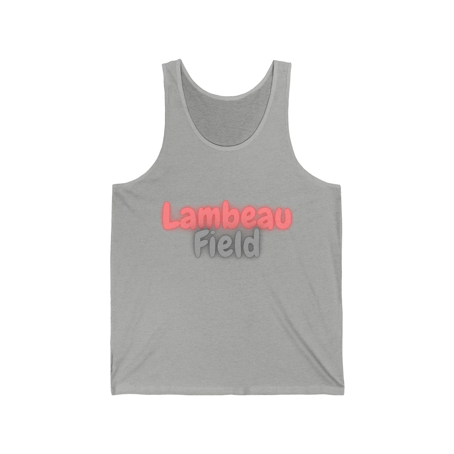 Green Bay Men/Unisex Tank Top |  Lambeau Field Retro Neon Football  | True North