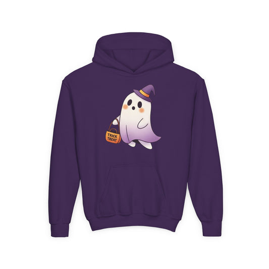 Youth Ghost Hoodie for Halloween | Comfy Fall Sweatshirt | True North