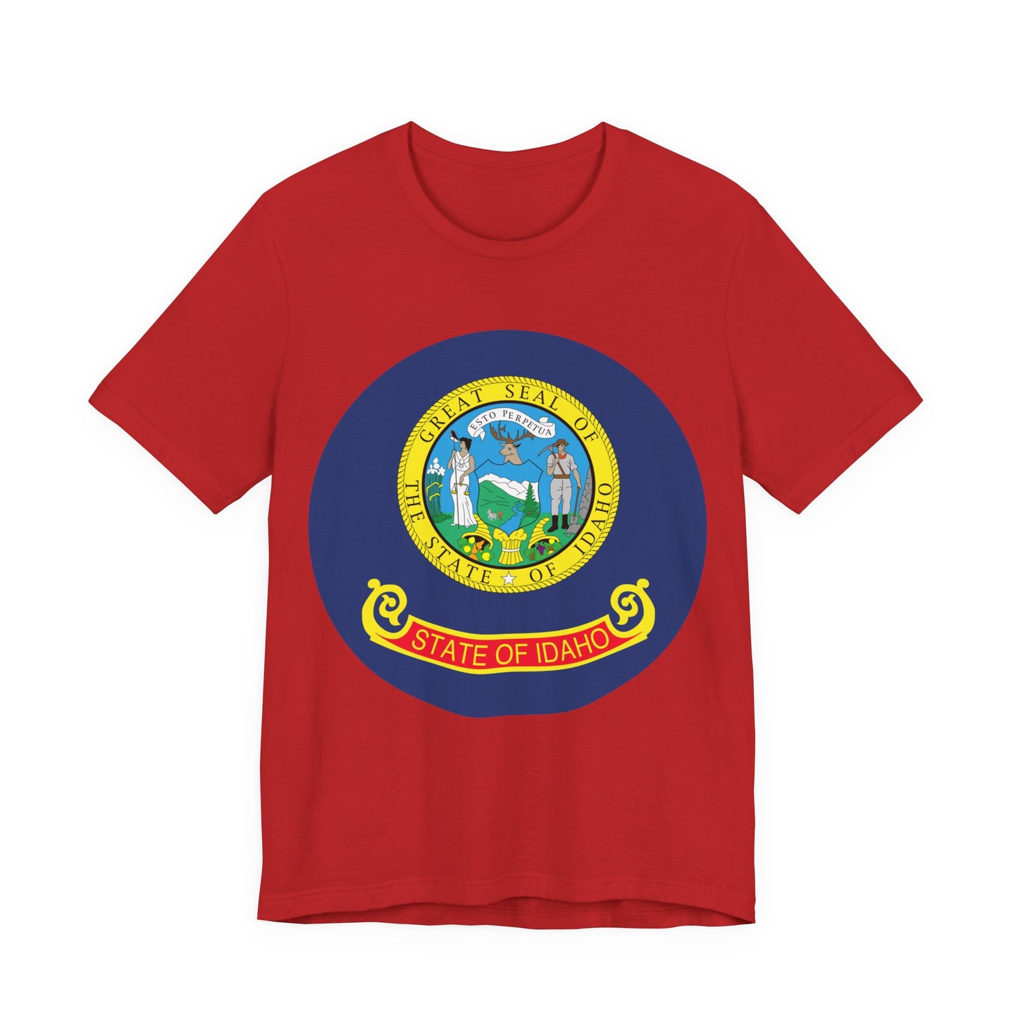 Idaho State Seal T-Shirt — Vintage State Pride Tee boise