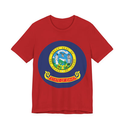 Idaho State Seal T-Shirt — Vintage State Pride Tee boise
