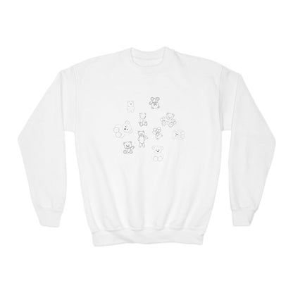 Cute Bear Graphic Youth Crewneck Sweatshirt | Cozy  Holidays | True North
