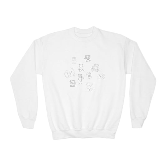 Cute Bear Graphic Youth Crewneck Sweatshirt | Cozy  Holidays | True North