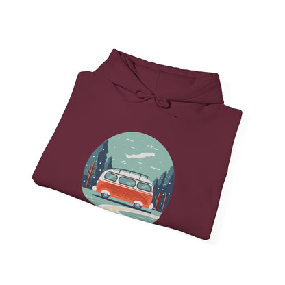 Cozy Retro Van Hoodie | Travel-Inspired, Chill Days | True North